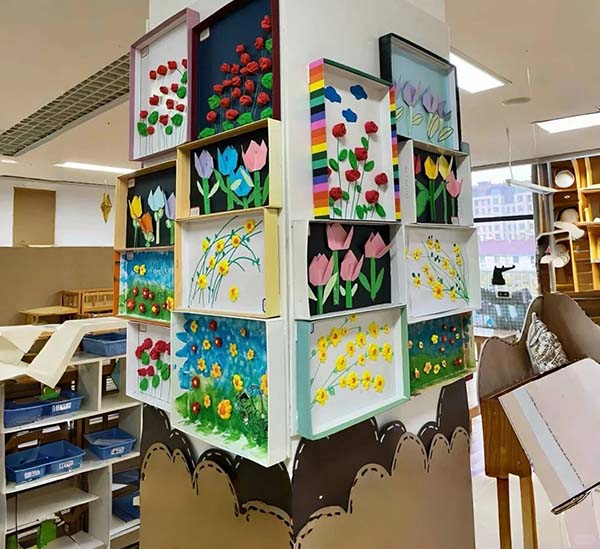 幼兒園遇到柱子也可以這樣_2_繪園環創_來自小紅書網頁版